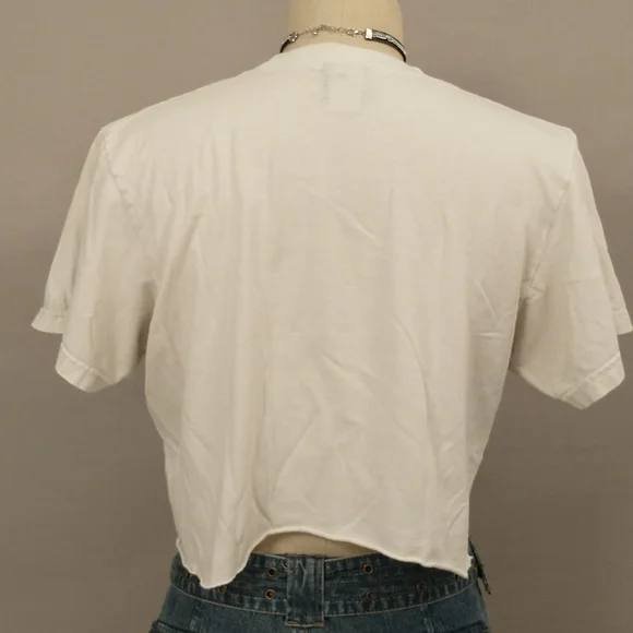 Vintage Transformers T Shirt Cut Off to Crop Soft & Worn Graphic Tee 2007 Robot - Picture 6 of 11